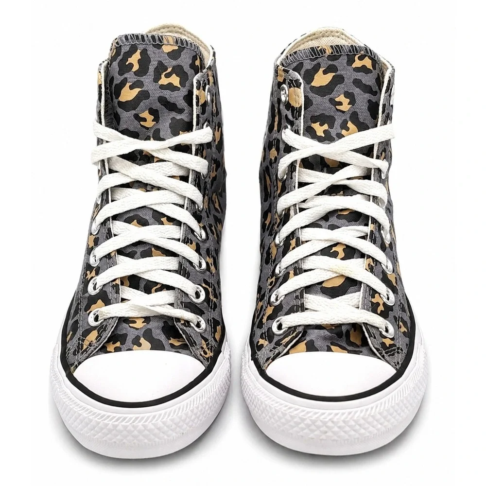Converse Chuck Taylor All Star Womens 9.5 Leopard Animal Print High Tops 568200F